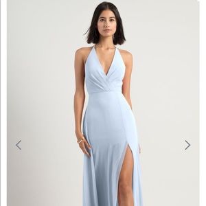 Jenny Yoo Bryce Surplice V-Neck Chiffon